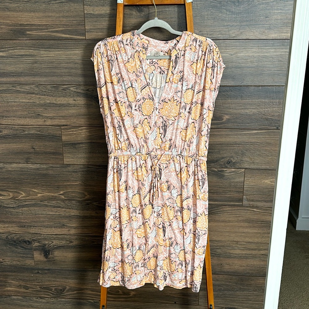 Loft Outlet pink and orange dress